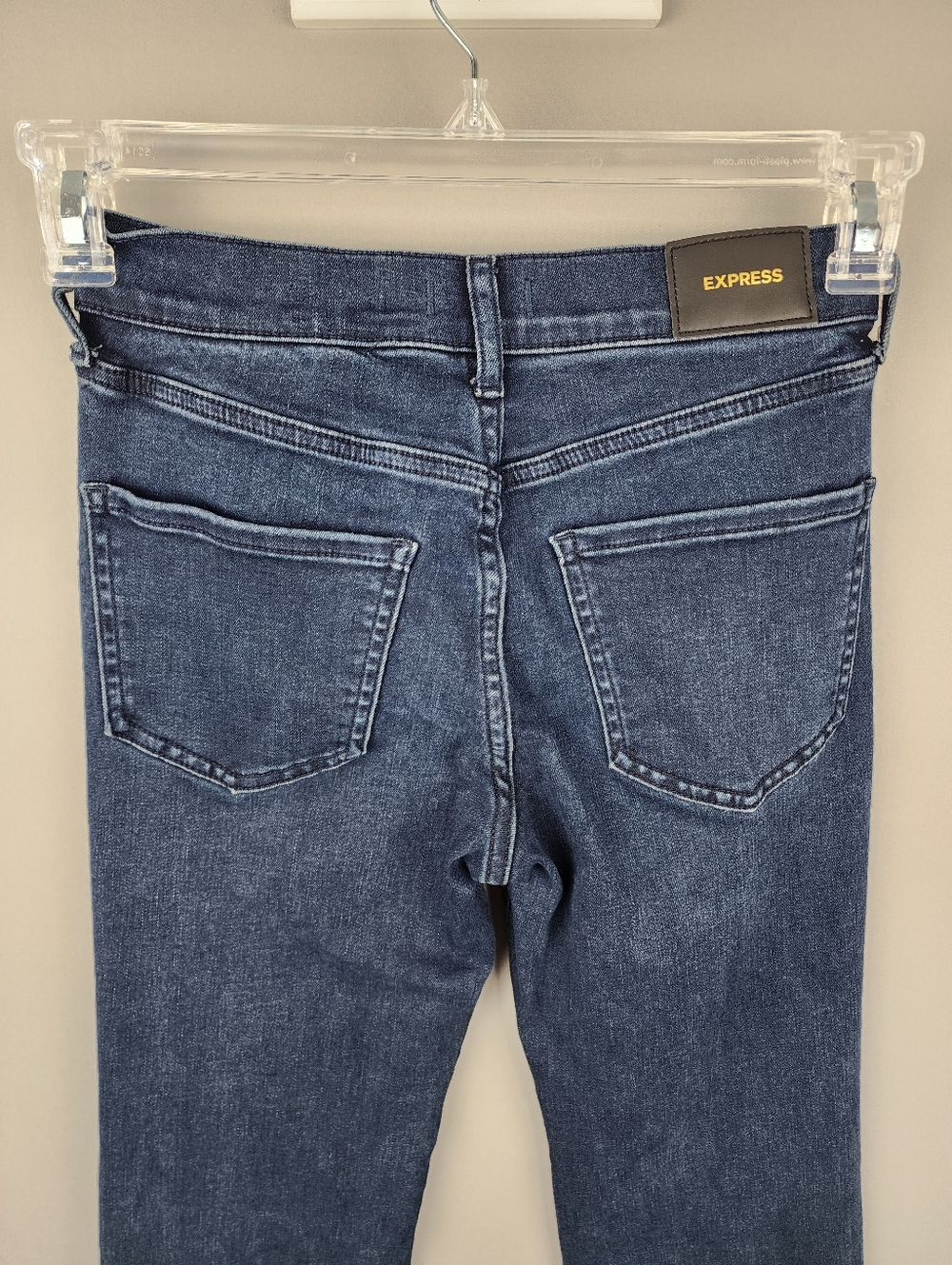 Express Boot Cut Jeans Mid Rise Sz 0 Long - Picture 7 of 8